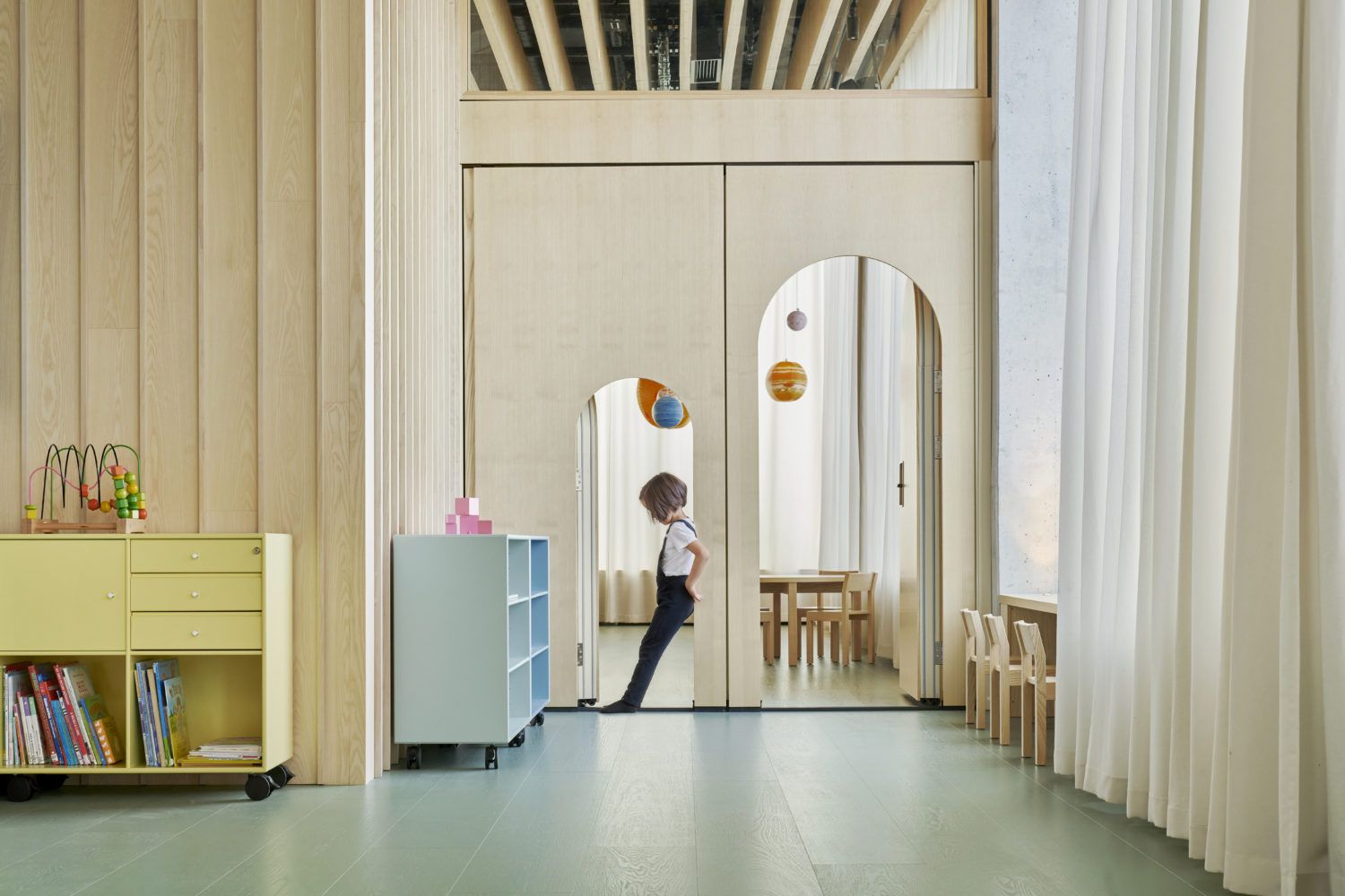 a nordic-scandinavian kindergarten design inspired by the sea: project
