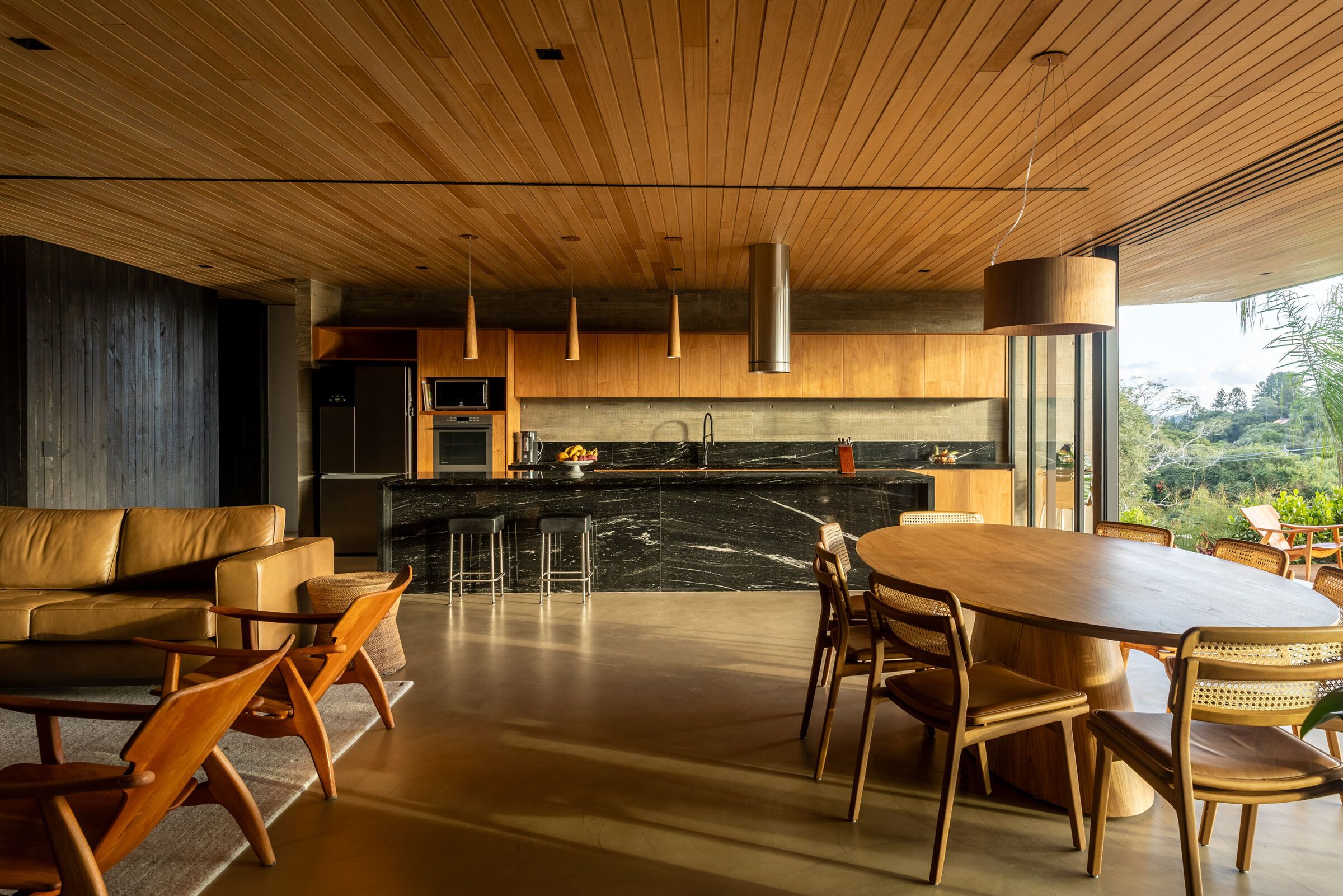 casa 258 redefines hillside living with an open-plan interior | the ...