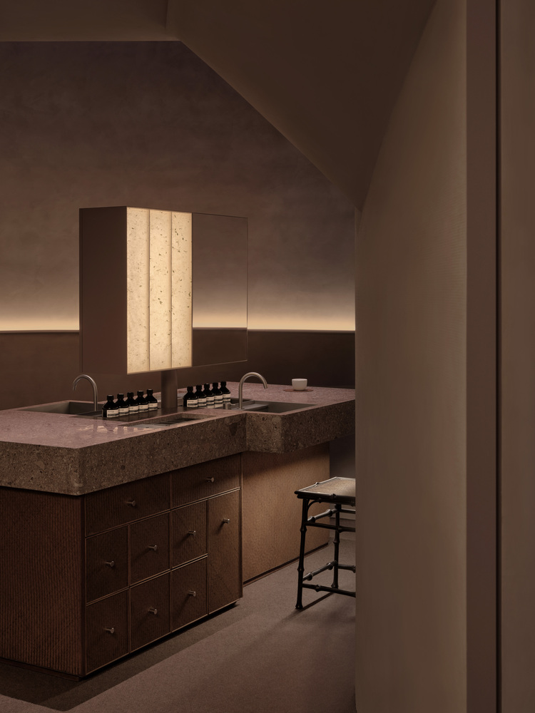 news: atelier suasua blends earthy elements and subtle rose at aesop ...