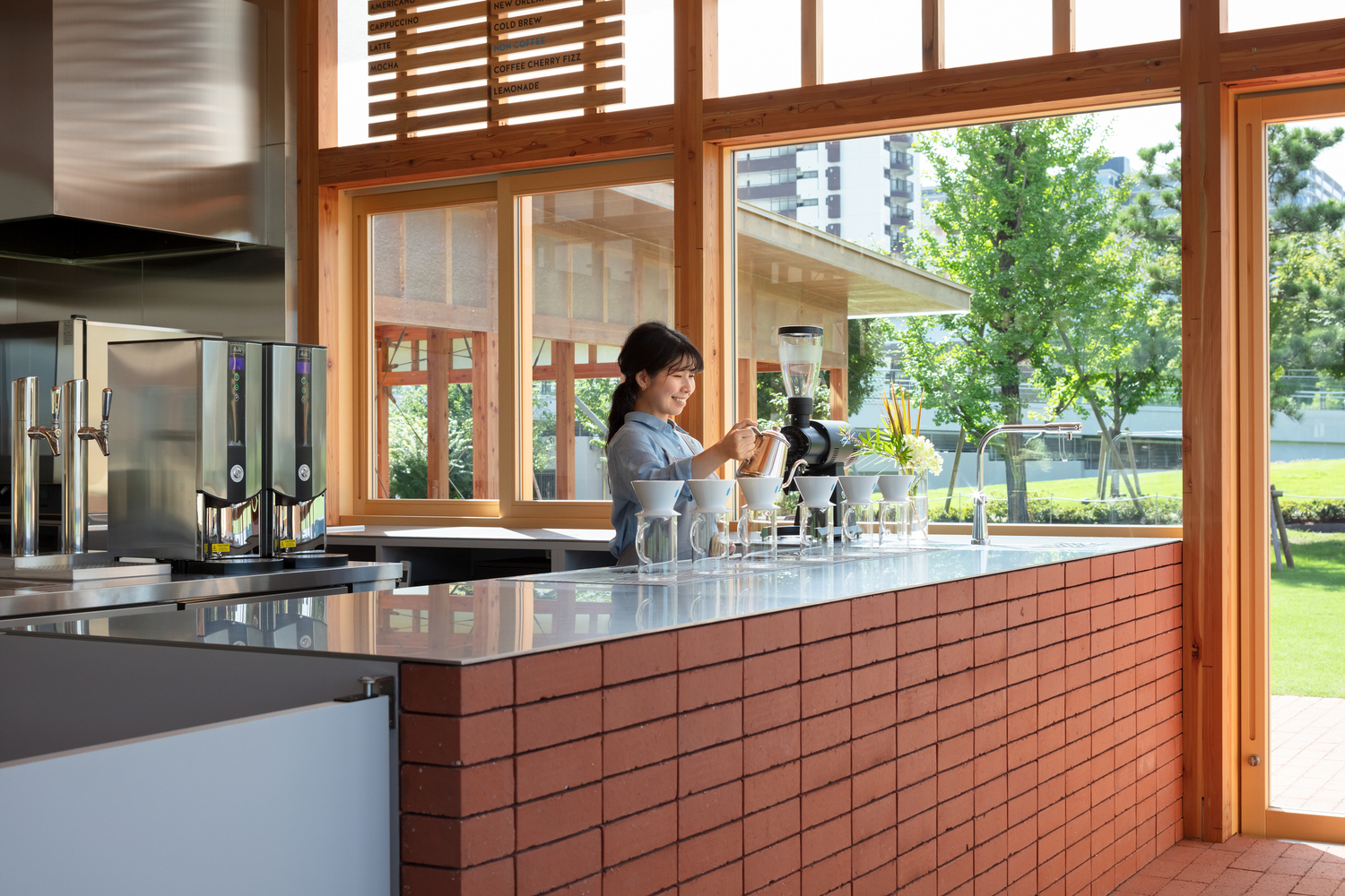 news: blue bottle coffee at toyosu park unveils tokyo bay's hidden
