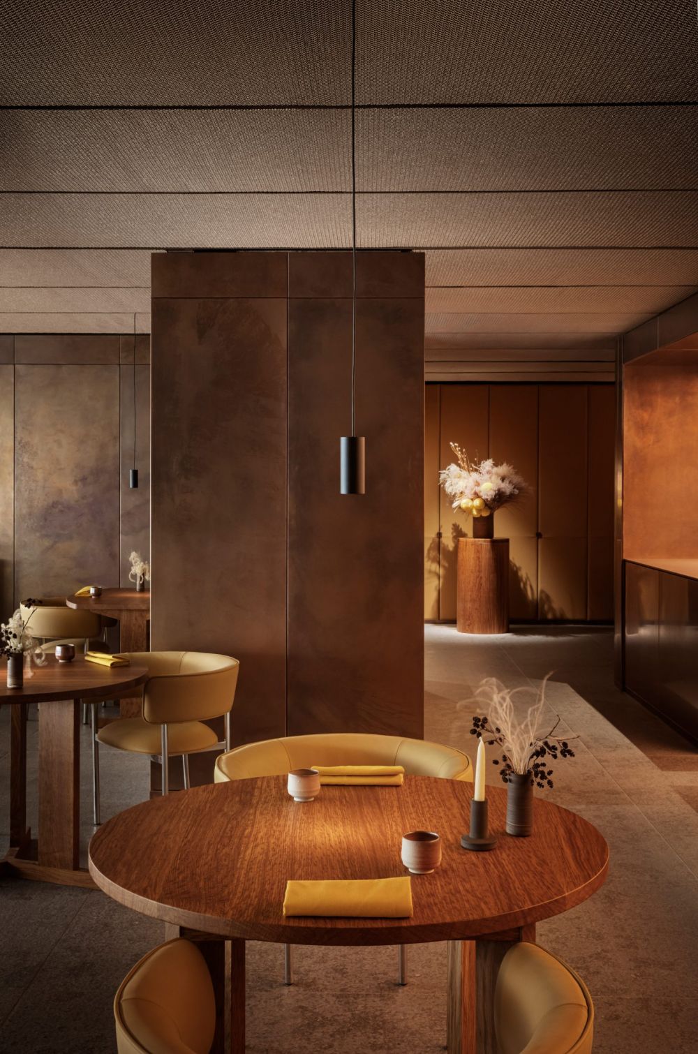 news: london's ikoyi restaurant utilizes copper walls and metal mesh ...