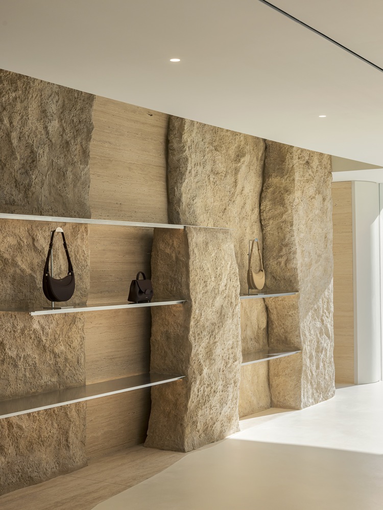 curved and fluid interiors redefine minimalism at polène paris seoul ...
