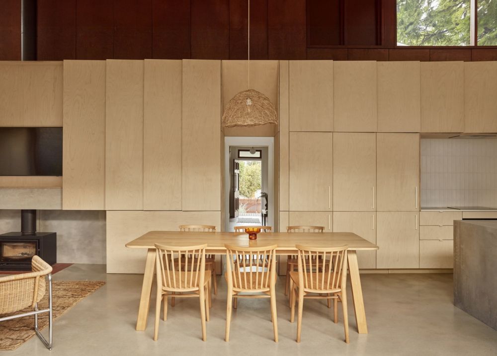 shadow house accentuates luminous serenity with wood and natural light ...