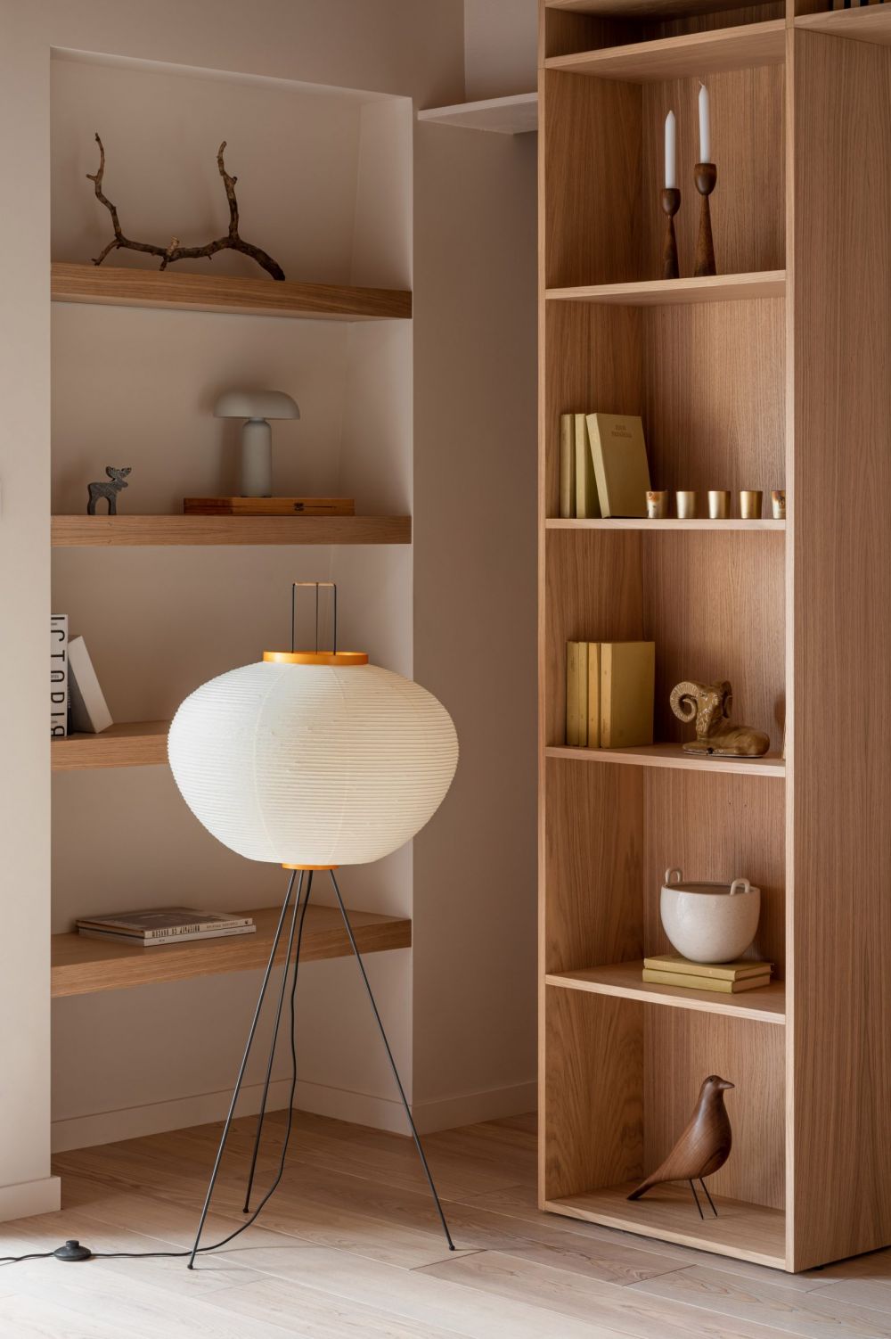 inside yana molodykh's all-wooden apartment in kyiv | the design story