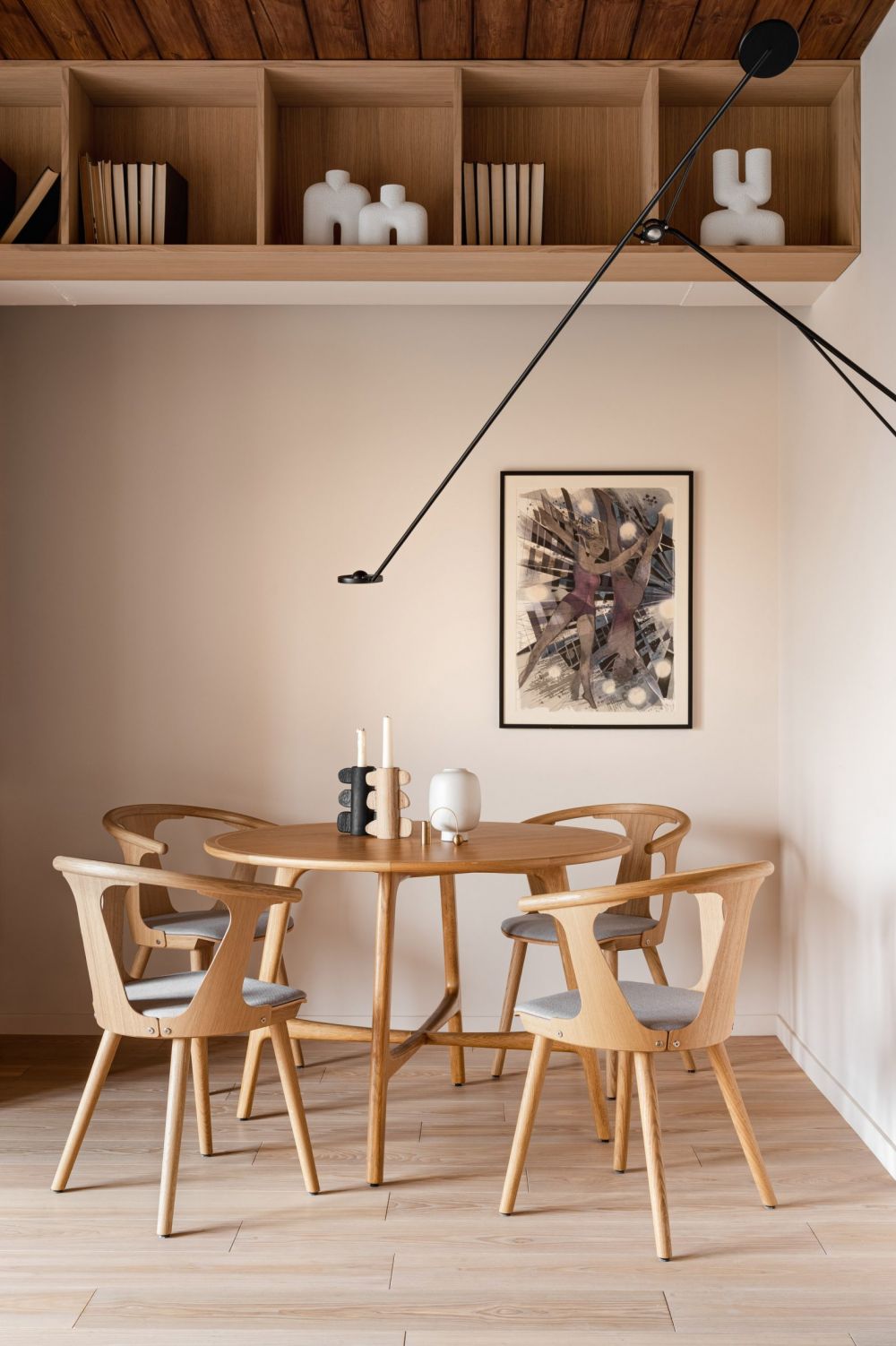 inside yana molodykh's all-wooden apartment in kyiv | the design story