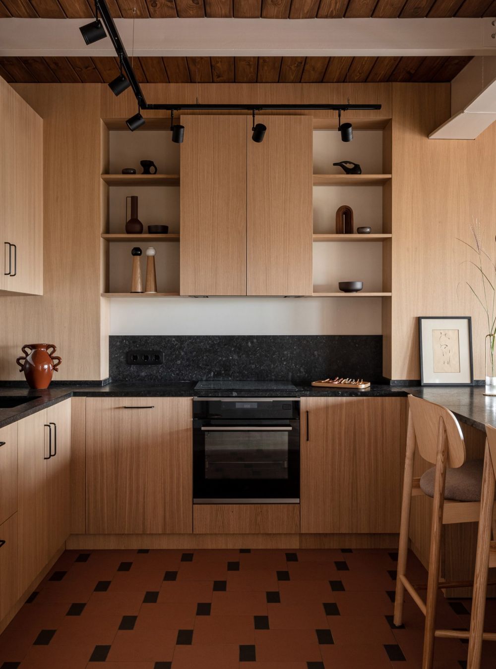 inside yana molodykh's all-wooden apartment in kyiv | the design story