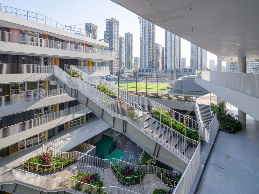 project of the month: hongling school low rise strategy at high density ...